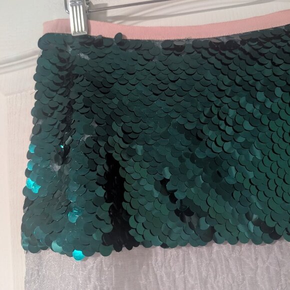 NEW Zara | Contrast Sequined Midi Skirt - Picture 11 of 15